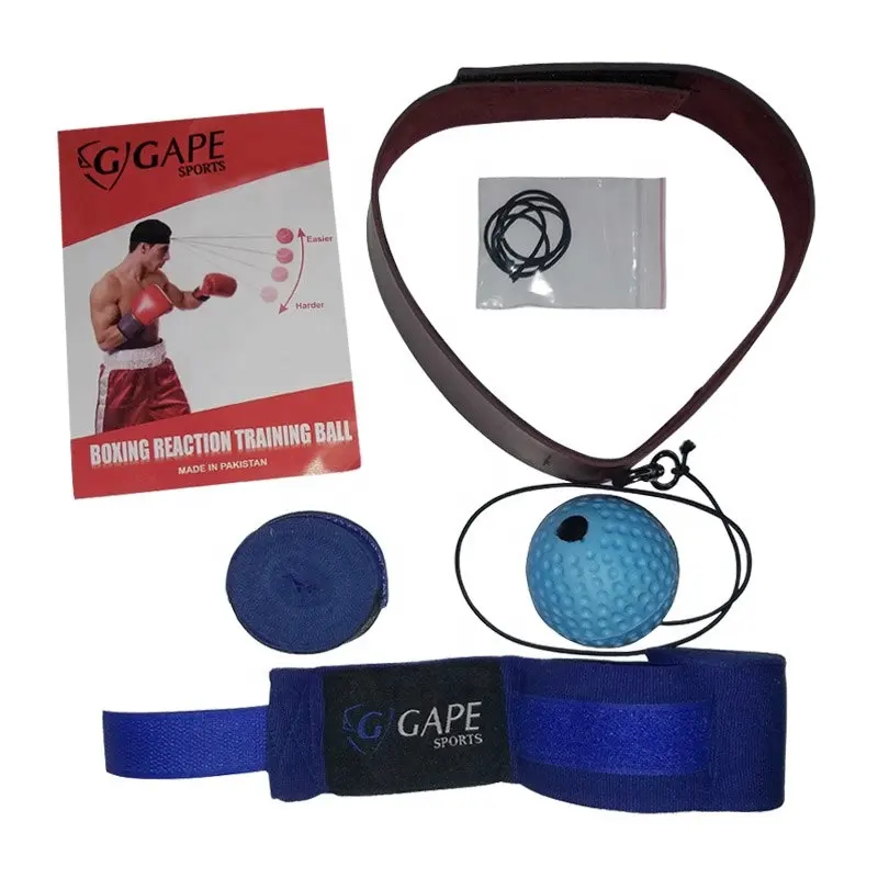 Hot Sale Wholesale Adjustable Boxing Speed Ball Training Reflex Ball Custom Logo Headband Punching Speed Boxing Reflex Ball Free