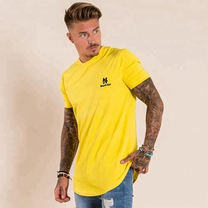 Camiseta en blanco esencial de 150gsm de alta calidad para hombre, camiseta de manga corta con cuello redondo de ajuste Regular de algodón 100%, Impresión de logotipo personalizado - Product Image 3