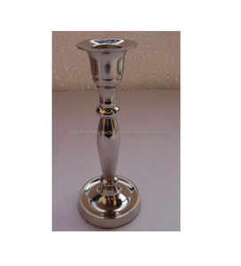 Best Selling Wholesale New Metal <b>Silver</b> Wedding Candle Pillar Holder Cheap Decorative European <b>Candlestick</b> Stand - Product Image 2