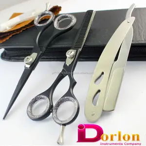 Beauty Barber Supplies Equipment Shears Hair Cutting Scissors With Razor