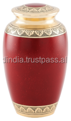 Urna Funeraria de Latón Plateado Estilo Americano para Cremación de Adultos por Brassworld India FU-232 - Product Image 2