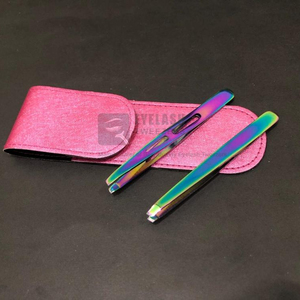 แหนบคิ้วแบบหลายสีสำหรับใช้ในการผ่าตัดเพื่อความงามทำจากสเตนเลสสตีลเกรดใช้ในการผ่าตัดเพื่อความงาม - Product Image 1