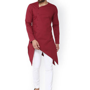 ผู้ชายที่ดี Kurta สีที่แตกต่างกันในผ้าฝ้าย - Product Image 1