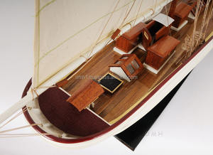 WanderBird L100 completamente ensamblado artesanía de madera de cedro pintado a mano modelo de barco náutico letrero de pared para exhibición de hogar y oficina - Product Image 6