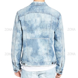 แจ็กเก็ตยีนส์ผ้าฝ้ายสำหรับผู้ชายและผู้หญิงแจ็กเก็ตฤดูหนาวสไตล์สตรีทแวร์ผ้าเดนิมผ้าคอตตอนออกแบบได้ตามต้องการ - Product Image 4