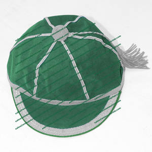 Gorras de Rugby Tradicionales de Primera Calidad, Gorra de Cricket Holgada con Trenza Plateada y Borla - Product Image 5