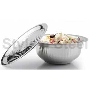 <b>Bowl</b> Large Serving <b>Bowls</b> High Quality 3pcs Set <b>Mixing</b> <b>Bowl</b> <b>With</b> <b>Lid</b> Stainless Steel at Wholesale Price - Product Image 1