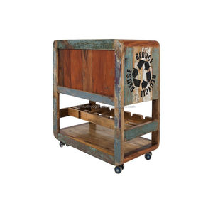 อุตสาหกรรมวินเทจยึดไม้เคาน์เตอร์บาร์ - Product Image 2