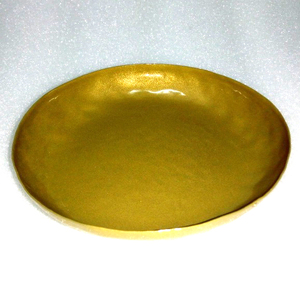 Dernier modèle Plateau de service rond brillant en cuivre et fer Style antique avec plaque de présentation en émail pour la cuisine à domicile - Product Image 6