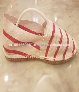 Espadrilles à rayures naturelles de Jute, fil cousu - Product Image 3