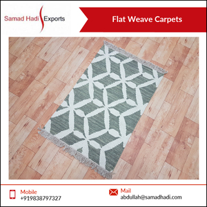 2024 produits les plus vendus tissage plat tapis brodés indiens faits à la main fabricant indien au prix de gros - Product Image 3