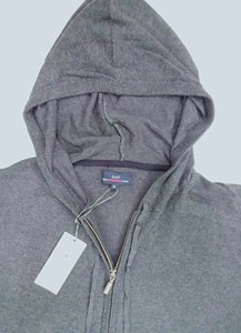 Sudadera con capucha y cremallera completa de algodón satinado para hombre, estilo universitario retro, marca Overrun, lote de stock de Bangladés para otoño - Product Image 3