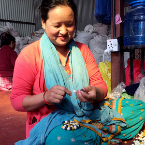 FTR2-013 2cm New Zealand <b>Wool</b> Felt <b>Ball</b> Square Trivets 100% Eco-friendly Hand Felted by Nepalese Women Artisans 220 Grams - Product Image 6