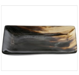 Plateau rectangulaire ou carré en corne de buffle, assiettes, plats de haute qualité et à bas prix - Product Image 5