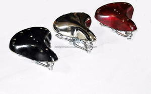 Sillín de bicicleta clásico, color marrón, cómodo - Product Image 4