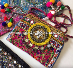 Bolso de Mano Bohemio con Cuentas para Fiesta de Noche, Bolso de Mano con Bordado Estampado de Caramelo para Mujer - Product Image 2