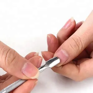 Repousse ongles à Double extrémité, en acier inoxydable, outil de manucure, pour Nail Art - Product Image 1