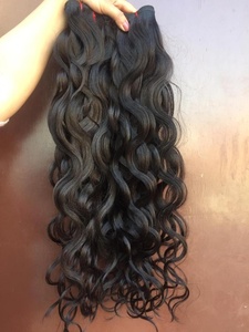 Cabello Natural Remy indio sin procesar, cabello humano virgen indio, ondulado y liso, proveedor al por mayor, donador único - Product Image 3