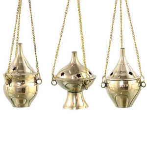Shiny Polished Brass Hanging <b>Incense</b> Burners <b>Stick</b> <b>Holder</b> - Product Image 1