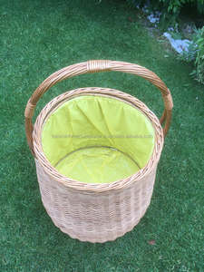 Cesta de Lavado Plegable Vintage de Ratán Ecológico con Diseño Desmontable para Almacenamiento - Product Image 4