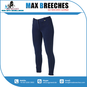 Pantalones de caballo personalizados de alta calidad con parche de rodilla de silicona para montar directamente desde la India - Product Image 3