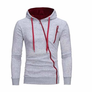 Gran tamaño de alta calidad OEM personalizado cremallera lateral nuevo estilo de moda con bolsillos con cremallera sudaderas con capucha para hombre 100% algodón bajo MOQ - Product Image 3