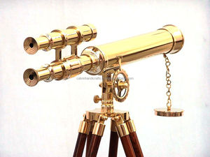 Télescope en laiton avec trépied HARBOR MASTER SCOPE Télescope 18 "avec support de trépied en bois Télescope - Product Image 3
