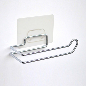 Estante de secador de pelo de pared de esquina de alambre cromado adhesivo para uso en hoteles y apartamentos - Product Image 5