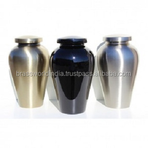 Nueva Urna Funeraria/de Cremación para Adultos Estilo Americano de Brassworld India Funeral Supplies - Product Image 1