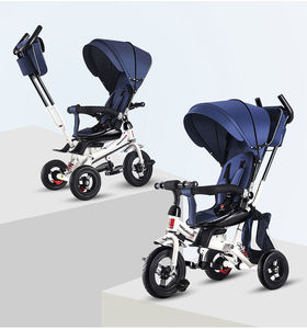 Tricycle pliable 4 en 1 pour bébé, poussette 3 en 1 avec siège <span class=keywords><strong>rotatif</strong></span>, vente en gros, livraison gratuite en chine - Product Image 2