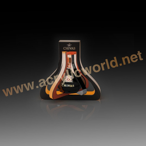 ขวดรุ่งโรจน์ Led ที่กำหนดเอง/จอแสดงผลไวน์อะคริลิคพร้อมเคาน์เตอร์แสดงไวน์ LED - Product Image 1