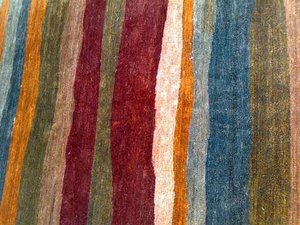 Tapis kilim marocain fait main en provenance d'Inde, imprimé multicolore, réversible, avec une hauteur de poils moelleux, style ethnique - Product Image 3