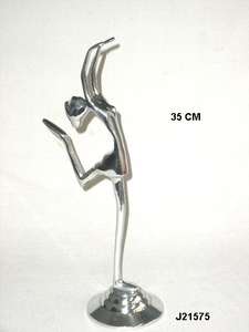 Figura Decorativa de Aluminio con Pierna Elevada y Pulido Espejo, Escultura Metálica para Decoración del Hogar y Sala de Estar - Product Image 5