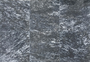 กระเบื้องหินอ่อนสีดำขุ่นขัดเงาทันสมัยพื้นผิวโดโลไมต์ธรรมชาติขัดเงาสำหรับพื้นวิลล่าอพาร์ตเมนต์การออกแบบกราฟิก - Product Image 2