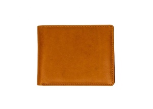 กระเป๋าสตางค์พับสองพับของผู้ชายกระเป๋าสตางค์หนังแท้100% สีน้ำตาลของขวัญสำหรับแฟนเป็นของขวัญครบรอบสำหรับผู้ชายพ่อ - Product Image 5