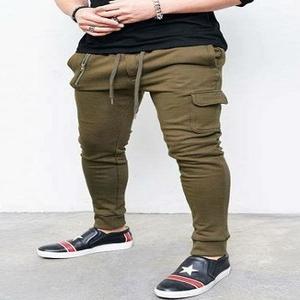wholesale blank sweatpants hot pocket has zip latest design jogger casual mens cargo pants - Product Image 1