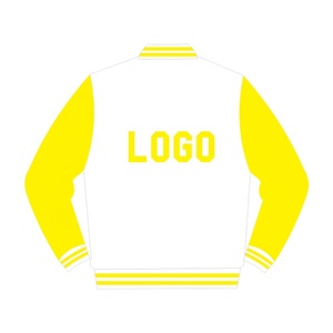 Veste d'hiver personnalisée pour hommes/femmes Varsity Jacket Plus Size Crochet Wool Cotton Polyester Hood Doublure Puff Printing Button - Product Image 2