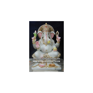 Pure White Lord Ganesha Statue - Product Image 1