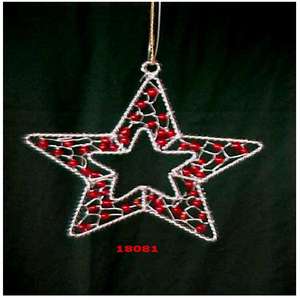 Décorations de Noël en forme d'étoile faites à la main - Product Image 2