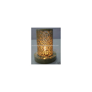 Porte-bougie chauffe-plat en pierre ollaire - Porte-bougies votives faits à la main - Décoration d'intérieur de forme ronde - Product Image 1