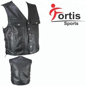 leather <b>vest</b> / leather waistcoat - Product Image 6