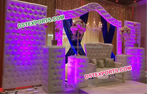 Décoration de réception moderne, scène de mariage, décoration de mariage royal, aménagement de scène à prix d'usine, décoration d'événements en Pennsylvanie - Product Image 6