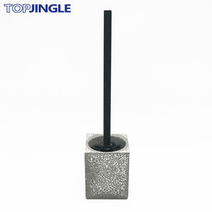 Porte-brosse de toilette cylindrique à rayures droites, en Poly, Design, 1 pièce - Product Image 5