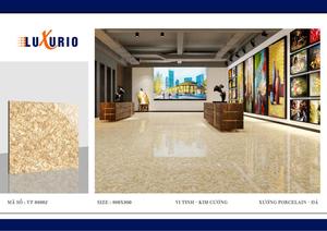 Azulejo de suelo de granito brillante CMC 800x800mm Villa moderna Ladrillo refractario Precio competitivo Venta al por mayor Hecho en Vietnam - Product Image 3