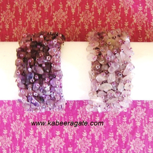 Venta al por mayor amatista Chips pulseras - Product Image 3