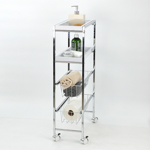 Bandeja de almacenamiento de 2 niveles, con 2 cajones de alambre de Metal - Product Image 2