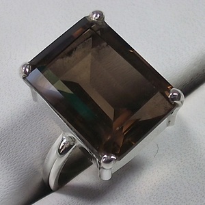 Anillo de Plata de Ley 925 con ajuste de punta, piedra preciosa de cuarzo ahumado, moda duradera, níquel, eternidad, vermeil, venta al por mayor, joyería India - Product Image 4