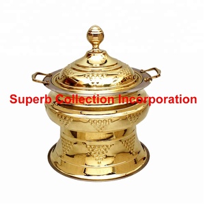 Plat écrasable en laiton, Design à points pour enfants, vaisselle - Product Image 2