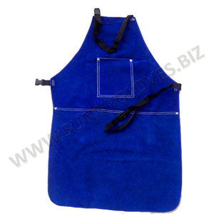 Tabliers de soudage en cuir de vache, couleurs jaunes, protecteurs - Product Image 4