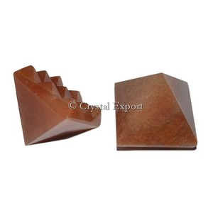 Lemurian Peach Aventurine Pyramids - Product Image 1